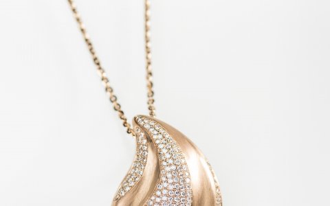 The Last Teardrop By Jozefina - rose gold & diamonds