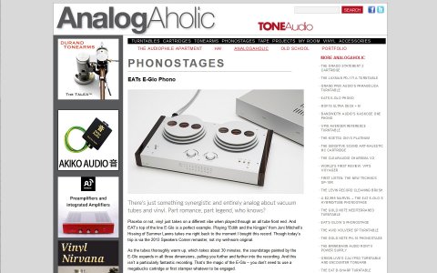 E.A.T. E-Glo review by Analogaholic - TONEAudio MAGAZINE