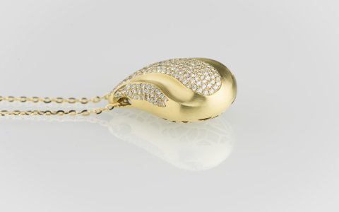 The Last Teardrop By Jozefina - yellow gold & diamonds