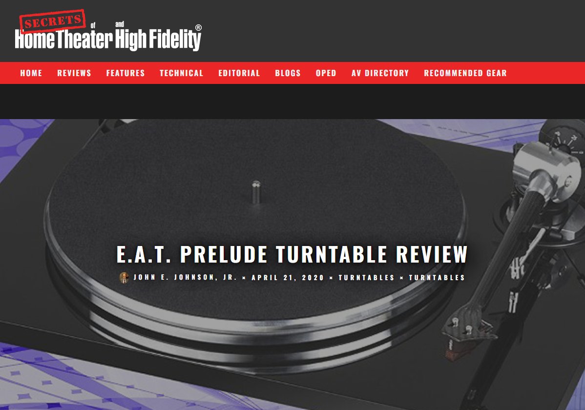 E.A.T. Prelude turntable review by HomeTheaterHifi.com