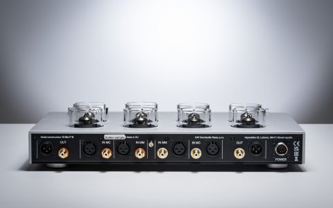 E.A.T. E-Glo FB Phono Stage - Backview - SILVER