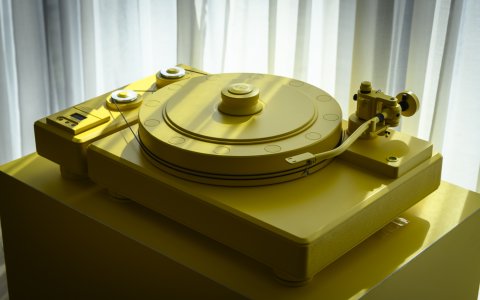 Unique piece Fortissimo in yellow leather, inspired by Sun
