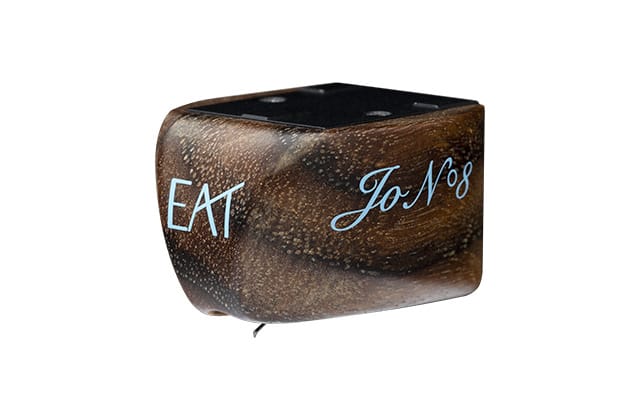 E.A.T. Jo N°8 Cartridge; The Jo N°8 high-end performance moving-coil cartridge will extract more from the groove than previously imagined. E.A.T. Jo N°8 Cartridge; The Jo N°8 high-end performance moving-coil cartridge will extract more from the groove than previously imagined.